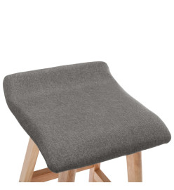 Chaise de bar Gris foncé Tissu