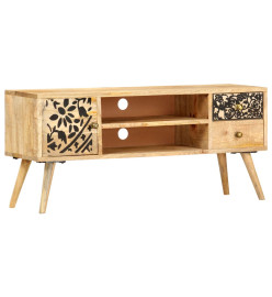 Meuble TV 100 x 30 x 45 cm Bois massif de manguier