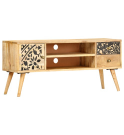 Meuble TV 100 x 30 x 45 cm Bois massif de manguier