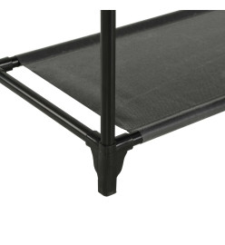 Porte-vêtements Acier et tissu non-tissé 55x28,5x175 cm Noir