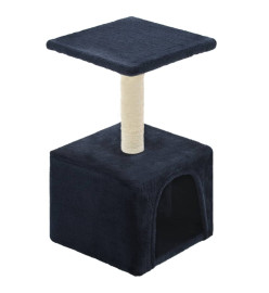 Arbre à chat avec griffoir en sisal 55 cm Bleu foncé