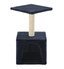 Arbre à chat avec griffoir en sisal 55 cm Bleu foncé