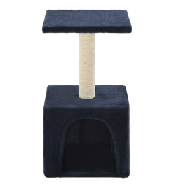 Arbre à chat avec griffoir en sisal 55 cm Bleu foncé