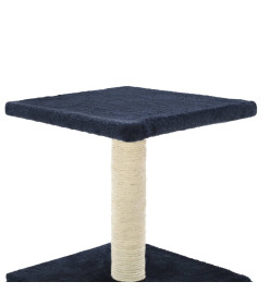 Arbre à chat avec griffoir en sisal 55 cm Bleu foncé