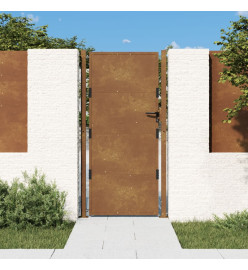 Portail de jardin 105x180 cm acier corten