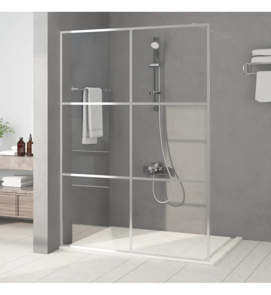 Paroi de douche Argenté 140x195 cm Verre ESG transparent