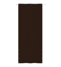 Écran de balcon Marron 100x240 cm Tissu Oxford