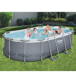 Bestway Piscine hors sol Power Steel Ovale 427x250x100 cm