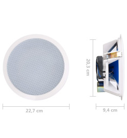 Haut-parleurs muraux et de plafond intégrés tweeter 2 pcs 360 W