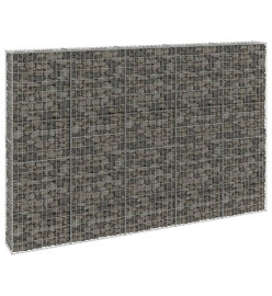 Mur en gabion avec couvercles Acier galvanisé 300x30x200 cm