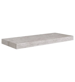 Étagères murales flottantes 4 pcs Gris béton 60x23,5x3,8 cm MDF