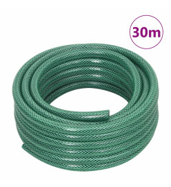 Tuyau d'arrosage avec jeu de raccords vert 0,6" 30 m PVC