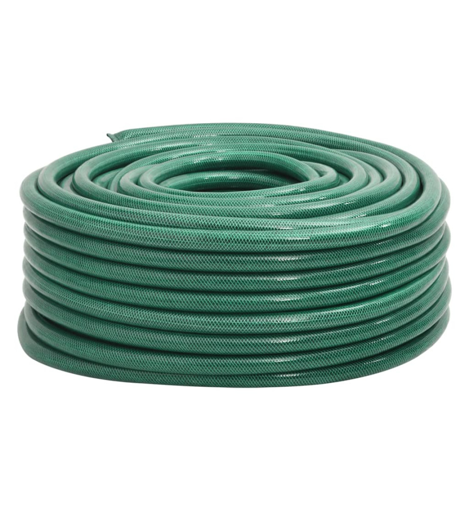 Tuyau d'arrosage vert 1,3" 50 m PVC