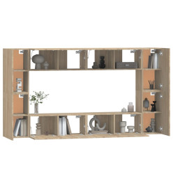 Ensemble de meubles TV 8 pcs Chêne sonoma Bois d'ingénierie