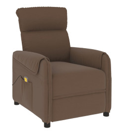 Fauteuil de massage Marron Tissu