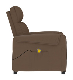 Fauteuil de massage Marron Tissu