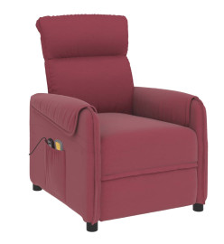 Fauteuil de massage Rouge bordeaux Tissu