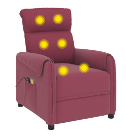 Fauteuil de massage Rouge bordeaux Tissu