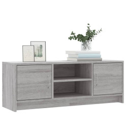 Meuble TV sonoma gris 102x30x37,5 cm bois d'ingénierie