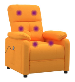 Fauteuil de massage jaune foncé tissu