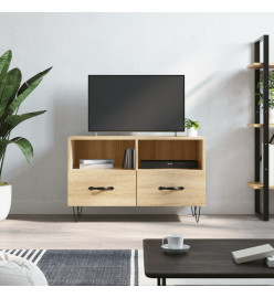 Meuble TV Chêne sonoma 80x36x50 cm Bois d'ingénierie