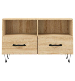 Meuble TV Chêne sonoma 80x36x50 cm Bois d'ingénierie