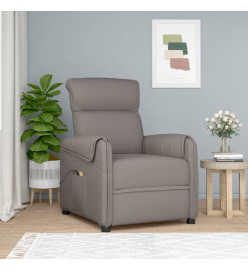 Fauteuil électrique de massage Taupe Tissu