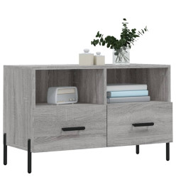 Meuble TV Sonoma gris 80x36x50 cm Bois d'ingénierie