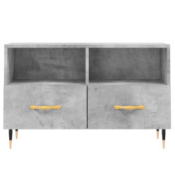 Meuble TV Gris béton 80x36x50 cm Bois d'ingénierie