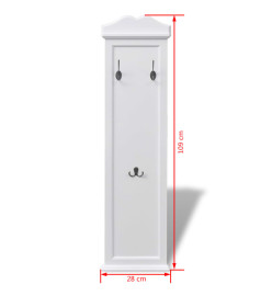 Portemanteaux 2 pcs Blanc