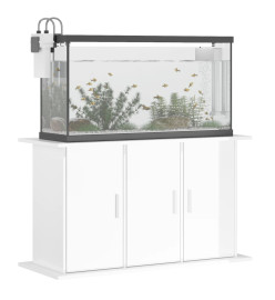 Support d'aquarium blanc brillant 101x41x58cm bois d'ingénierie