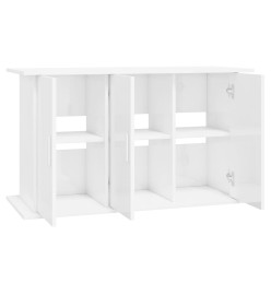 Support d'aquarium blanc brillant 101x41x58cm bois d'ingénierie