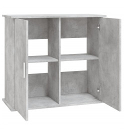 Support pour aquarium gris béton 81x36x73 cm bois d'ingénierie