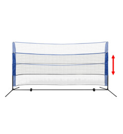 Filet de badminton avec volants 300 x 155 cm