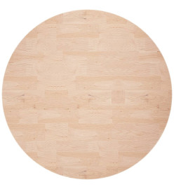 Dessus de table rond Ø60x2,5 cm Bois de chêne massif non traité