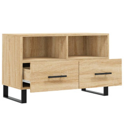 Meuble TV Chêne sonoma 80x36x50 cm Bois d'ingénierie