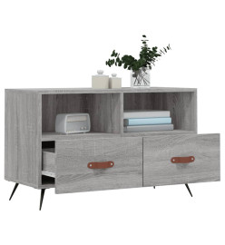 Meuble TV Sonoma gris 80x36x50 cm Bois d'ingénierie