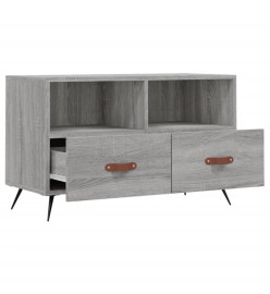 Meuble TV Sonoma gris 80x36x50 cm Bois d'ingénierie