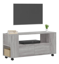 Meuble TV sonoma gris 102x34,5x43 cm bois d'ingénierie