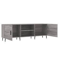 Meuble TV sonoma gris 150x30x50 cm bois d'ingénierie