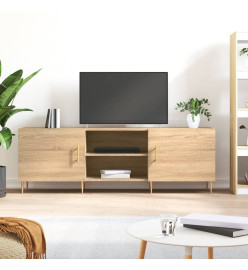 Meuble TV chêne sonoma 150x30x50 cm bois d'ingénierie