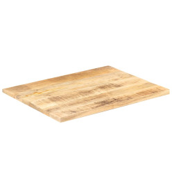 Dessus de table Bois de manguier solide 25-27 mm 80x60 cm