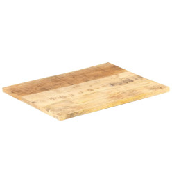 Dessus de table Bois de manguier solide 25-27 mm 80x60 cm