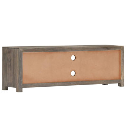 Meuble TV Gris 120 x 30 x 40 cm Bois massif de manguier