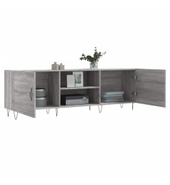 Meuble TV sonoma gris 150x30x50 cm bois d'ingénierie