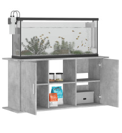 Support pour aquarium gris béton 121x41x58 cm bois d'ingénierie