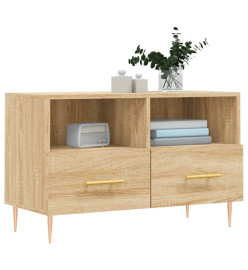 Meuble TV Chêne sonoma 80x36x50 cm Bois d'ingénierie