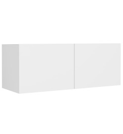 Ensemble de meubles TV 4 pcs Blanc Bois d'ingénierie