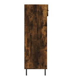 Armoire à chaussures chêne fumé 60x35x105 cm bois d'ingénierie