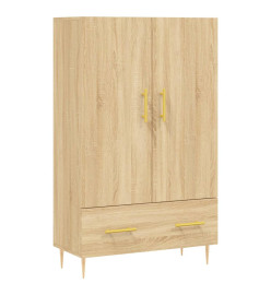 Buffet haut chêne sonoma 69,5x31x115 cm bois d'ingénierie